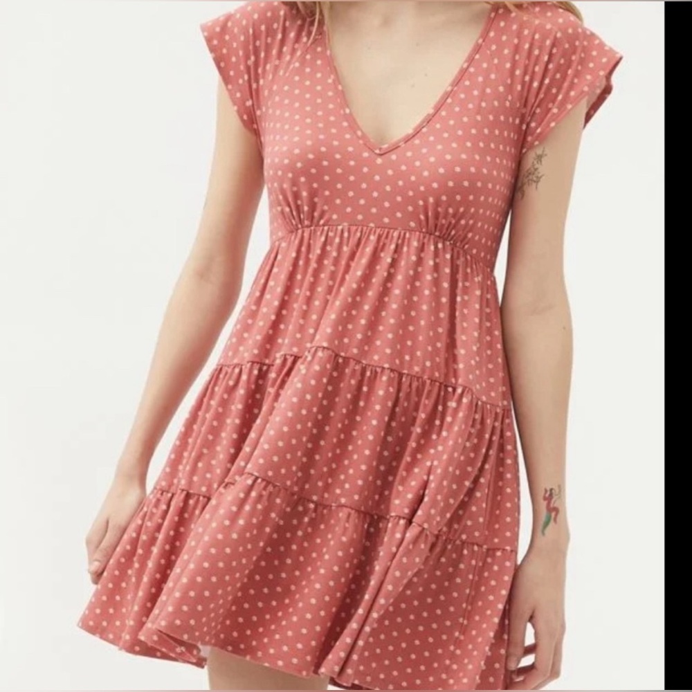 Urban Outfitters Julia Mini Dress light brown